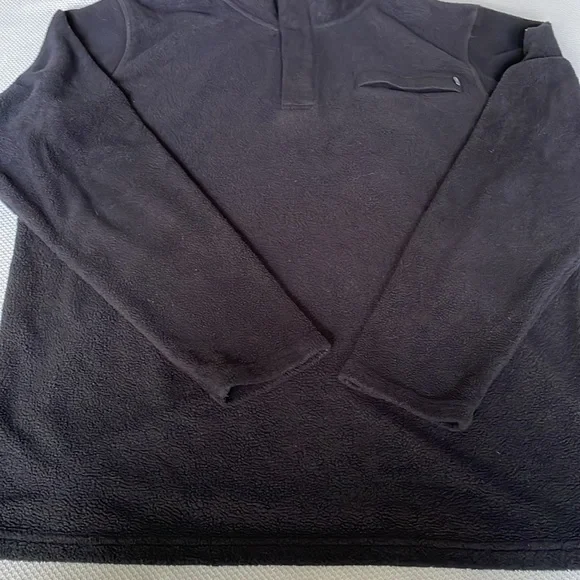 Free Fly Men’s Bamboo Polar Black Snap T Long Sleeve Fleece Pullover Size Large - Picture 8 of 10